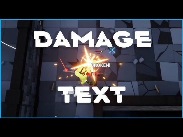 Custom Damage and Status Text in Blueprints - UE Marketplace