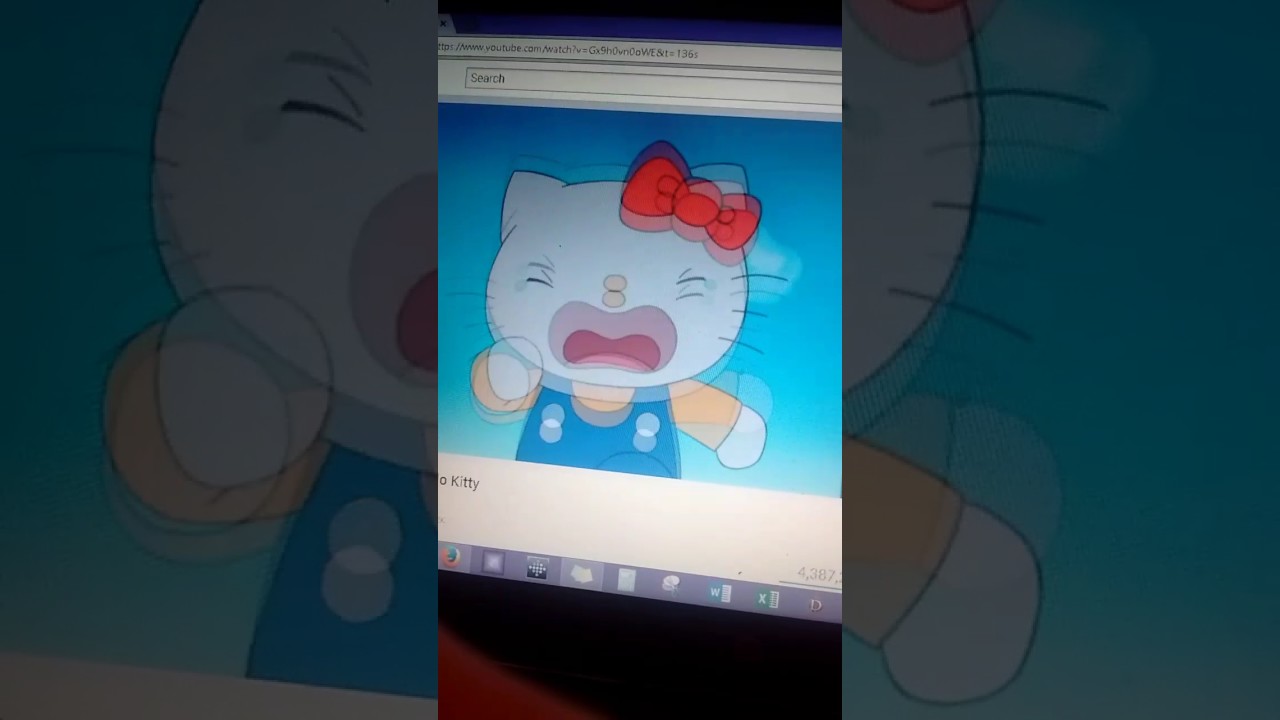 kitty is crying because she broke the computer youtube advertisement writing for kids