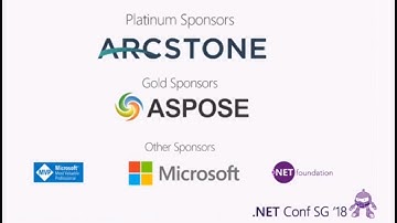 .NET Conference Singapore 2018 (Afternoon Sessions)
