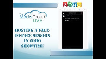 Zoho ShowTime: Setting up a Face to Face Session