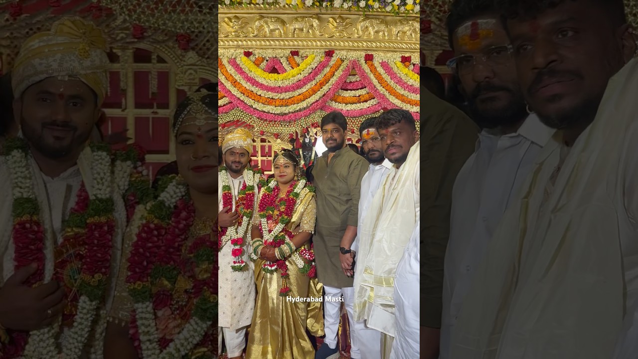 Naveen Yadav ,Boina Sai Yadav At Gabbar Singh Sai Daughter Marriage 
