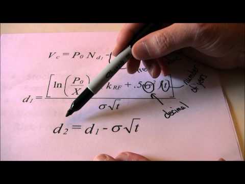 Black-Scholes Option Pricing Model -- Intro and Call Example