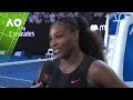Serena Williams on court interview (SF) | Australian Open 2017