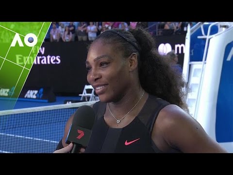Serena Williams On Court Interview SF Australian Open 2017