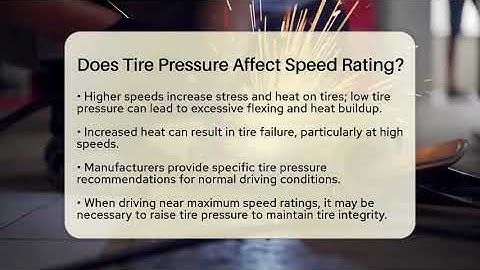 Does Tire Pressure Affect Speed Rating? - Car Performance Pros