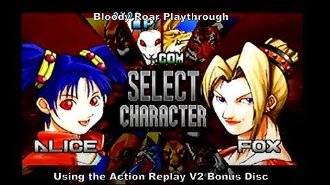 Bloody Roar Playthrough using the Ps1 Action Replay V2 Ps2 Bonus Disc :D #Playstation #CheatCodes