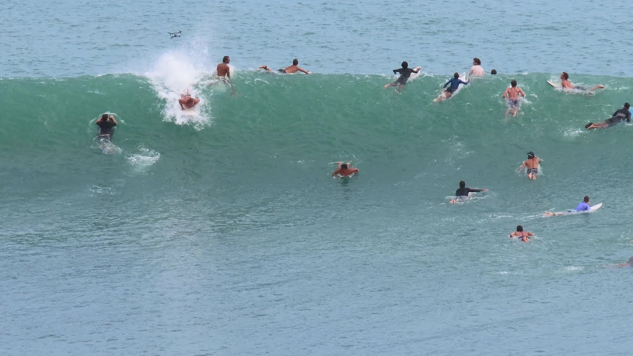 DAY SURFING BIG WAVE IN BINGIN