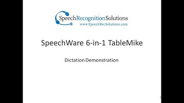 SpeechWare 6 in 1 TableMike - Product Demo only