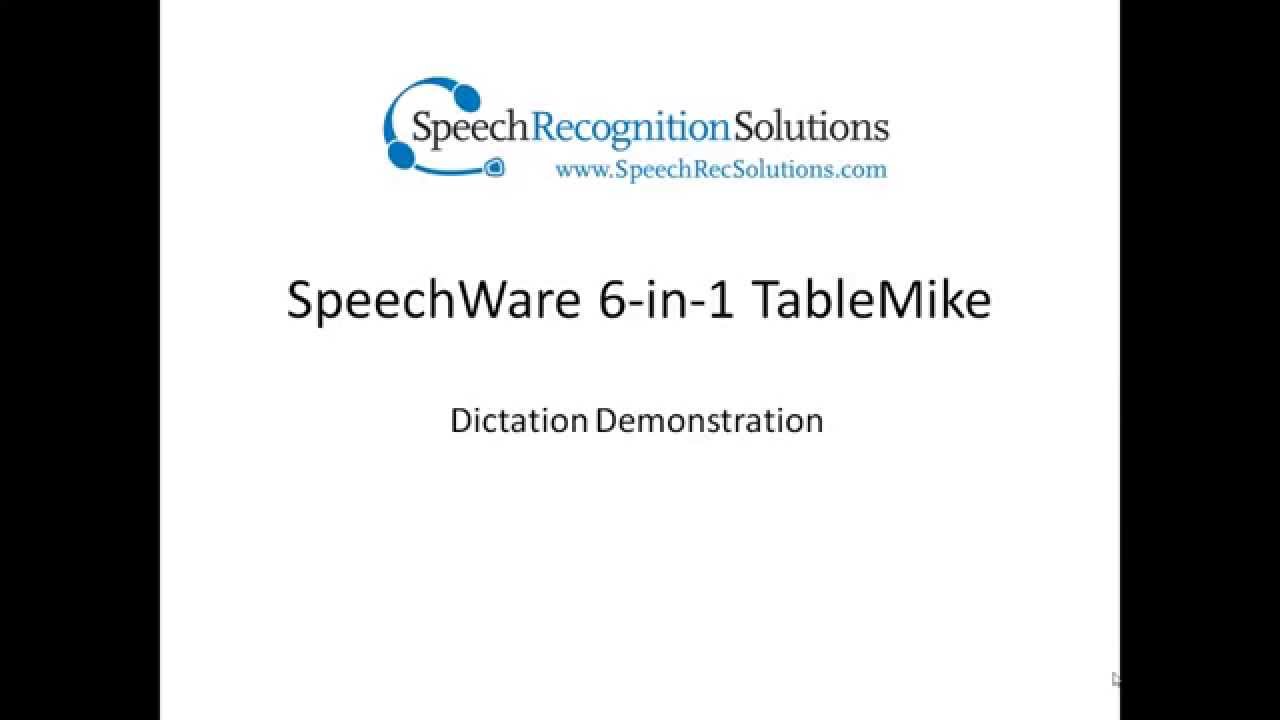 SpeechWare 6 in 1 TableMike - Product Demo only