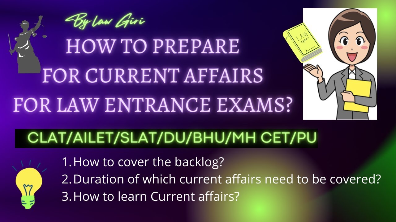 How to prepare for Current Affairs for Law Entrance Exams CLAT/AILET ...