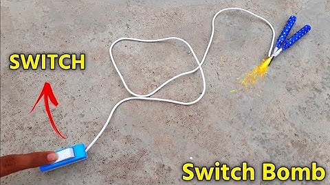 how to make a cracker blast from switch |electric battery switch bomb | safe way to fire cracker