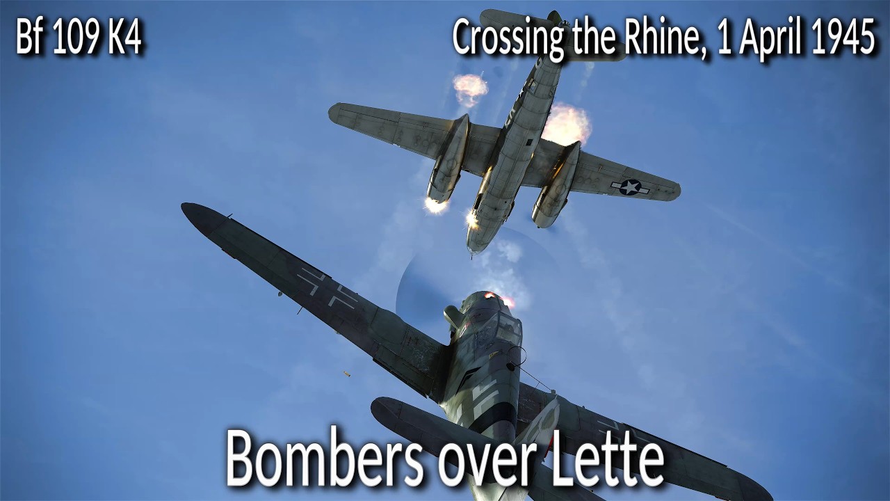 Bf 109 K4: 9 Victories, Bomber intercept over Lette | Cinematic WW2 Air Combat Missions