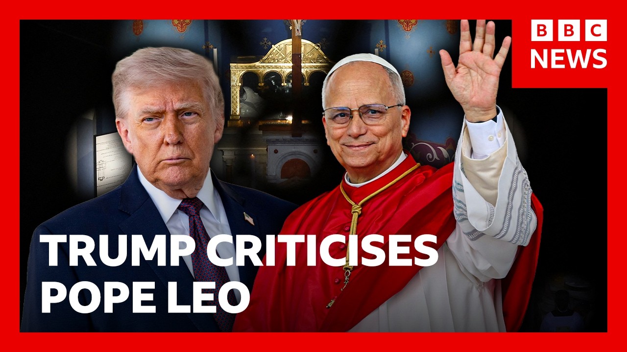 Americans react to President Donald Trump’s feud with Pope Leo XIV | BBC News