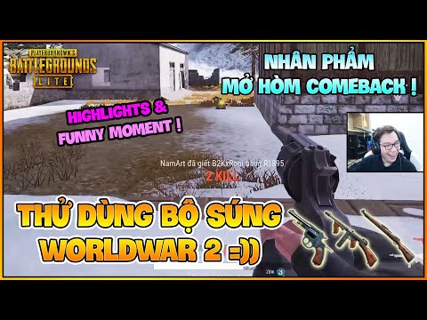 THỬ CẦM BỘ VŨ KHÍ THẾ CHIẾN THỨ 2 TRONG PUBG LITE VÀ CÁI KẾT ! NAM ART HIGHLIGHTS & FUNNY MOMENTS !