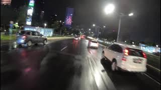 Balapan dengan Mobil Crv dan sejenisnya di malam hari di jakarta