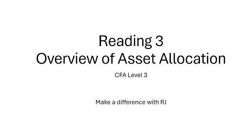 Overview of Asset Allocation