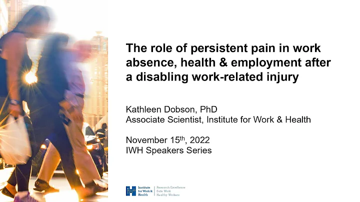 Persistent pain: its role in work absence, health,...