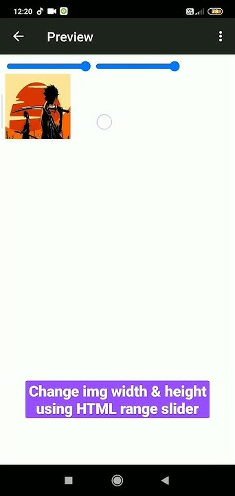 Change Img width & height using HTML range slider || #fluroxiumcoder ...