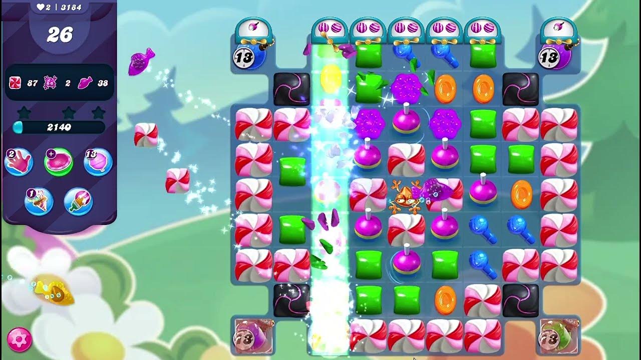 How To Beat Level 3184 In Candy Crush Candy Crush Saga Level 3184 28 Moves - YouTube