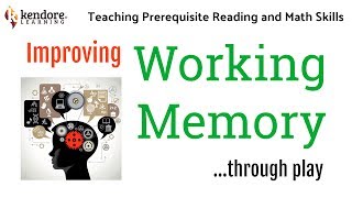 A strong working memory is an important prerequisite to literacy.
kendore learning executive director jennifer hasser and kindergarten
teacher malika meiding...