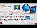 How can resolved when computer is stuck during window installation?? very easy tricks...