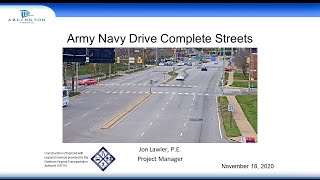 Public Hearing: Army Navy Drive Complete Streets - 90% Design