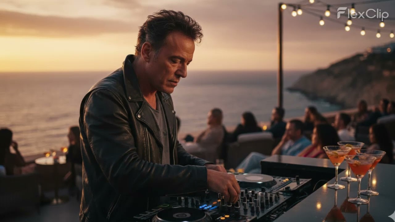 Bruce Springsteen- Dancing in the dark (CAFE DE DEL MAR AI COVER) [BEST VERSION]  Made with FlexClip