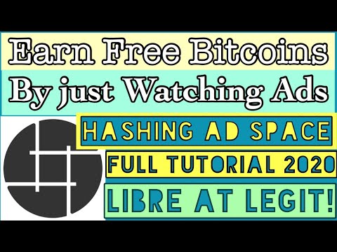 GUADAGNA LIBERO Bitcoin guardando semplicemente ADS | Hashing AD SPAZIO TUTORIAL 2020