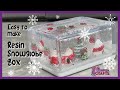 Ice cube resin snow globe is easy