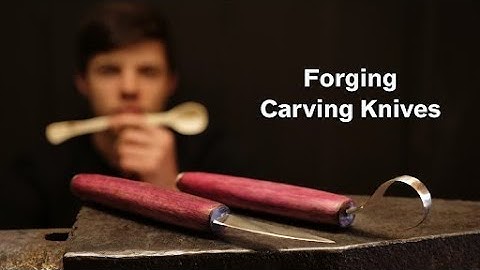 16 yr old makes sloyd and hook knives to carve spoons!