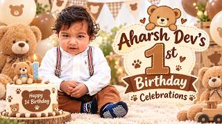 🎂 Aharsh Dev Turns ONE | First Birthday Celebration | Austin, Texas 🎉