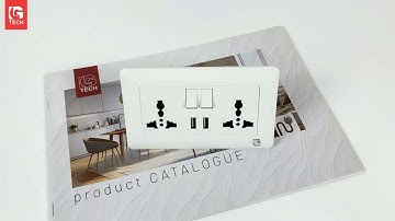 Ổ Cắm Điện 3 Chấu Đôi Có 2 Cổng USB LG-TT-066