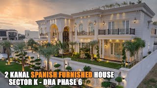 2 Kanal Spanish Furnished House by MMAD Sector K Phase 6 DHA, Lahore  Pakistan