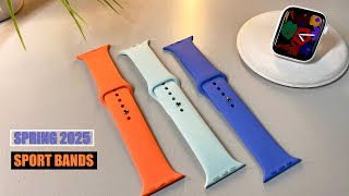 NEW Spring 2025 Sport Bands for AW S10 / ULTRA 2 (PERIWINKLE, AQUAMARINE & TANGERINE) FULL REVIEW