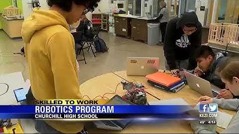 Churchill High School students learn coding through robotics program