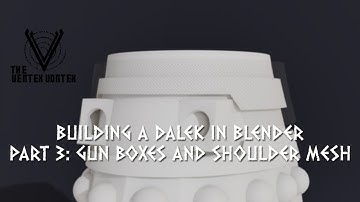 Building a Dalek In Blender Part 3: Gun Box and Shoulder Mesh