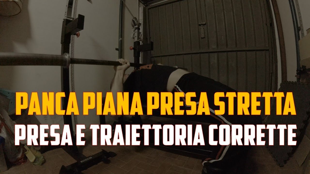 Panca piana presa stretta - esecuzione corretta ✅
