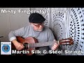 Martins authentic acoustic silk and steel strings shine in misty fingerstyle cover