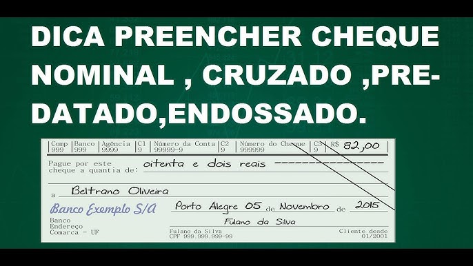 Como Preencher Cheque Corretamente em 5 Passos