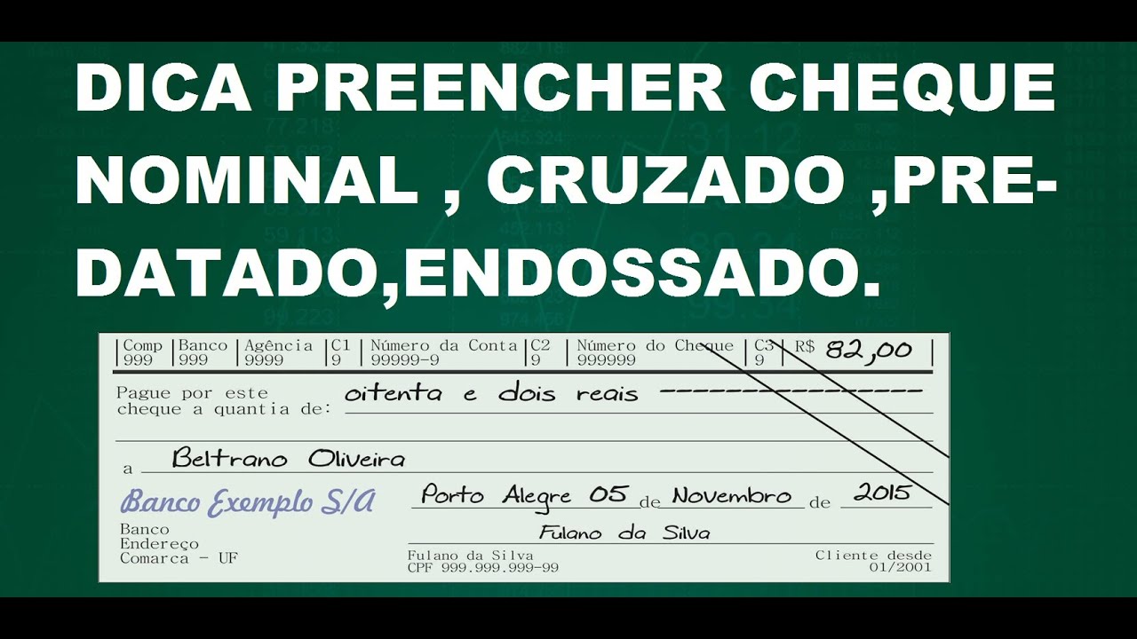 Descubra como preencher cheques sem erros