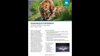Alaska Photo Tour Questions Answered
Alicia and Jennifer talk about their upcoming Alaska Photo Tour this July 24th - August 1, 2021. Experience the natural wonders of Alaska on this epic photographic journey. Join professional wildlife photographer Jennifer Leigh Warner and wildlife conservation biologist Alicia Amerson on a conservation photography adventure. Spend time at a remote lodge photographing both black and brown bears along the Katalla River, travel to Prince William Sound by boat to photograph and document behavior of puffins, murres and kittiwakes, and humpback whales, and spend time photographing the world’s largest population of sea otters. During this trip you will learn how to use your photos to create conservation-focused stories and develop a conservation project to help support wildlife conservation efforts in this area and in your community. https://www.holbrooktravel.com/where-we-travel/united-states/alaska-wildlife-photography Alaska Photo Tour Questions Answered