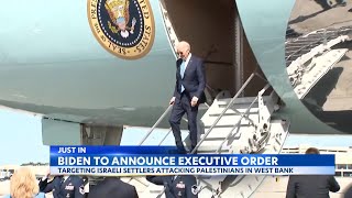 President Joe Biden is expected to issue an executive order targeting Israeli settlers