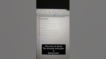 Advanced Java Interview Questions 2025 | How to Secure Actuator Endpoints in Spring Boot?