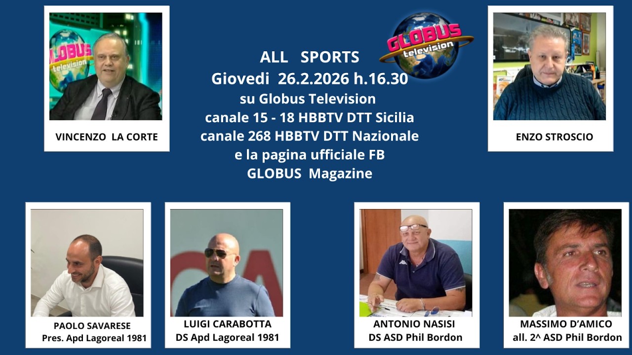 ALL SPORTS 26.02.2026 Ospiti le società APD Lagoreal 1… — Transcript