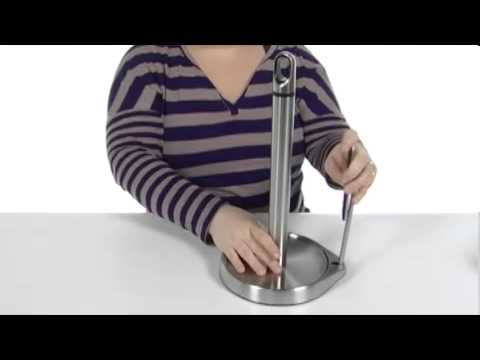 Simplehuman Tension Arm Paper Towel Holder, Countertop & Wall Organization, Household