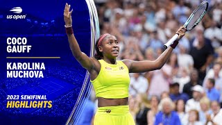 Coco Gauff vs. Karolina Muchova Highlights | 2023 US Open Semifinal