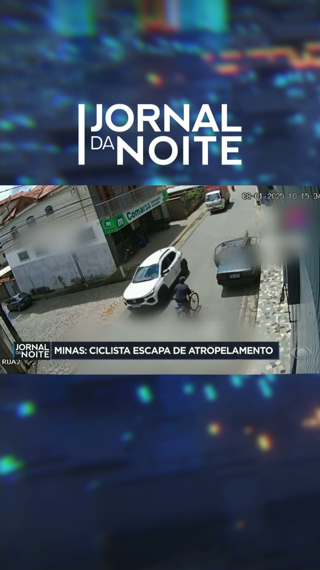 Ciclista escapa por um triz de ser atropelado por caminhão em MG #shorts