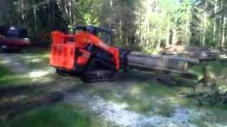 Kubota SVL75 Track Loader with An-Bo Brush Grapple