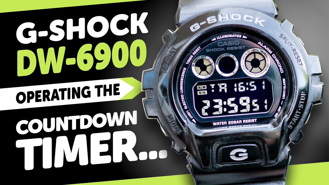 #Casio G-SHOCK DW-6900 HOW TO OPERATE and SET the Countdown TIMER