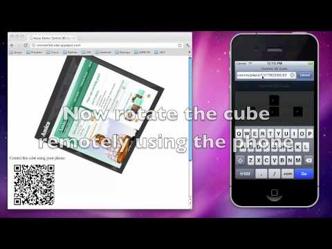Remotely Controlled 3D CSS Cube Demo